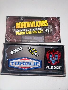 Men’s Torgue Patch and Pin Set - Red, Blue, Black